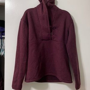 North Face pullover with button neck